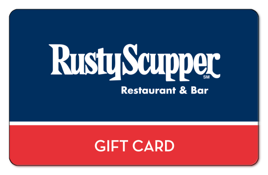 Rusty Scupper over navy blue background